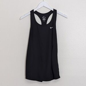 Nike Tank Women Medium Black Racerback Mesh Dri Fit